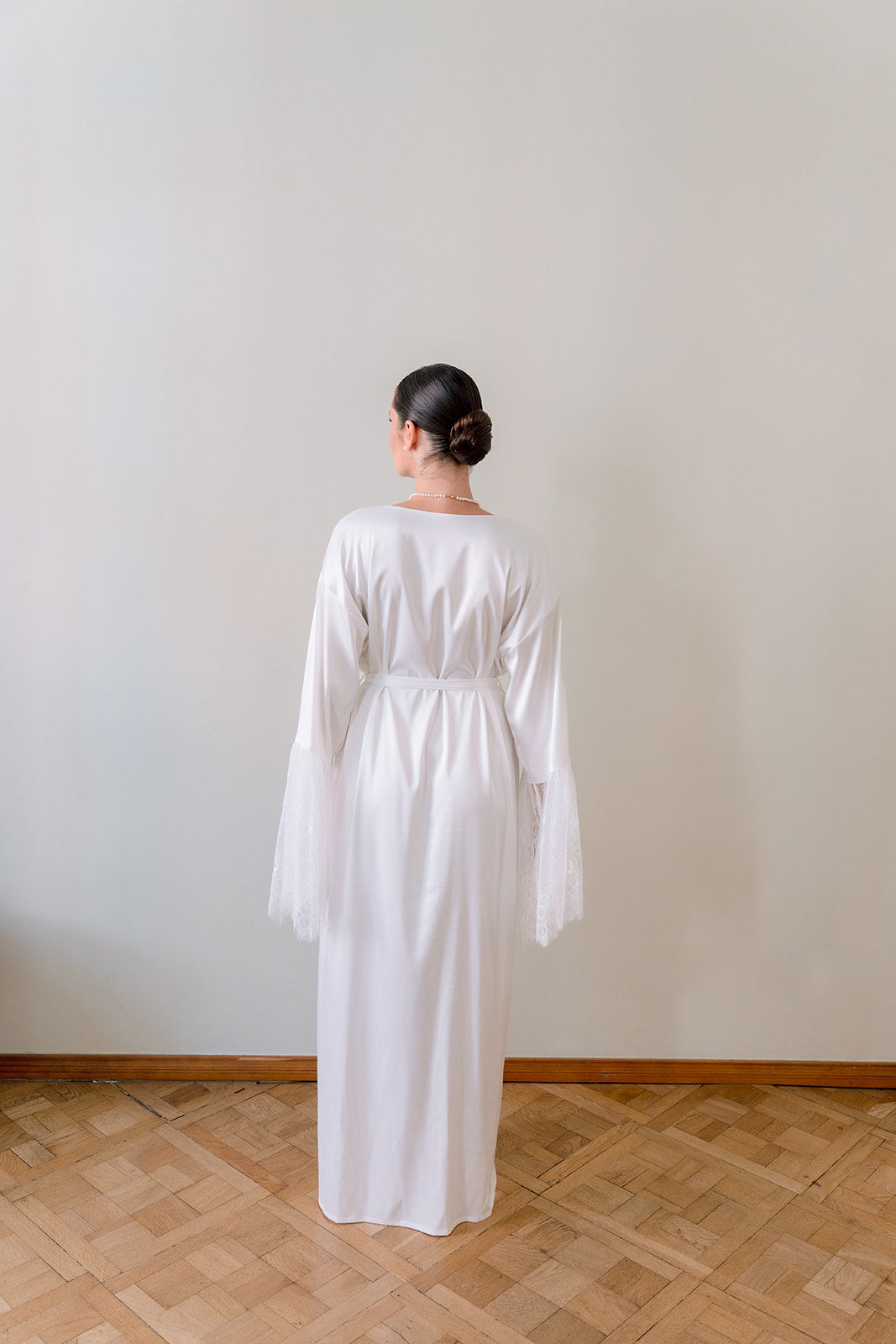 The Maria Lace Bridal Gown Robe